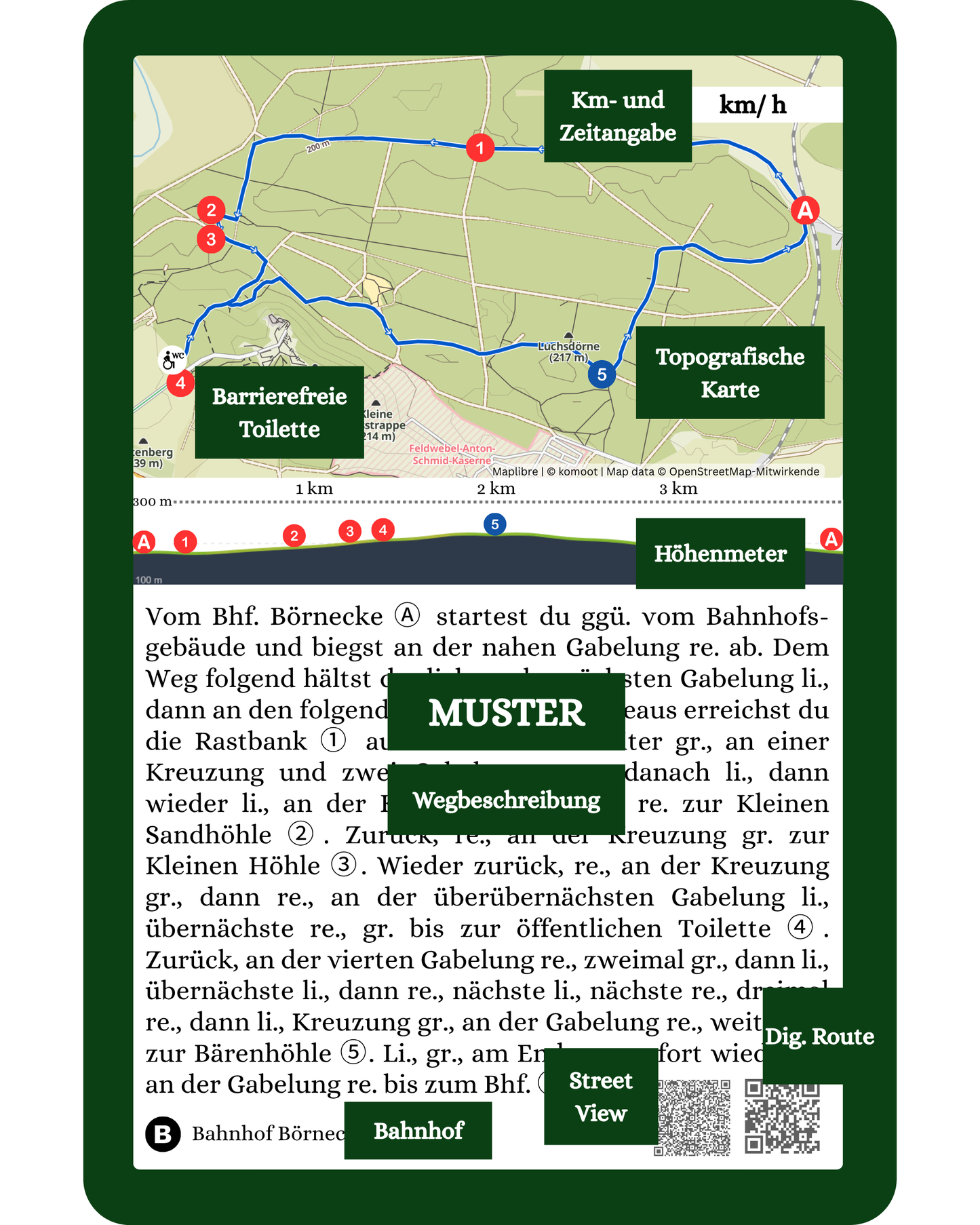 Komplett Set Barrierearme Wesenbergkarten - Wandern im Harz (Beta-Version)