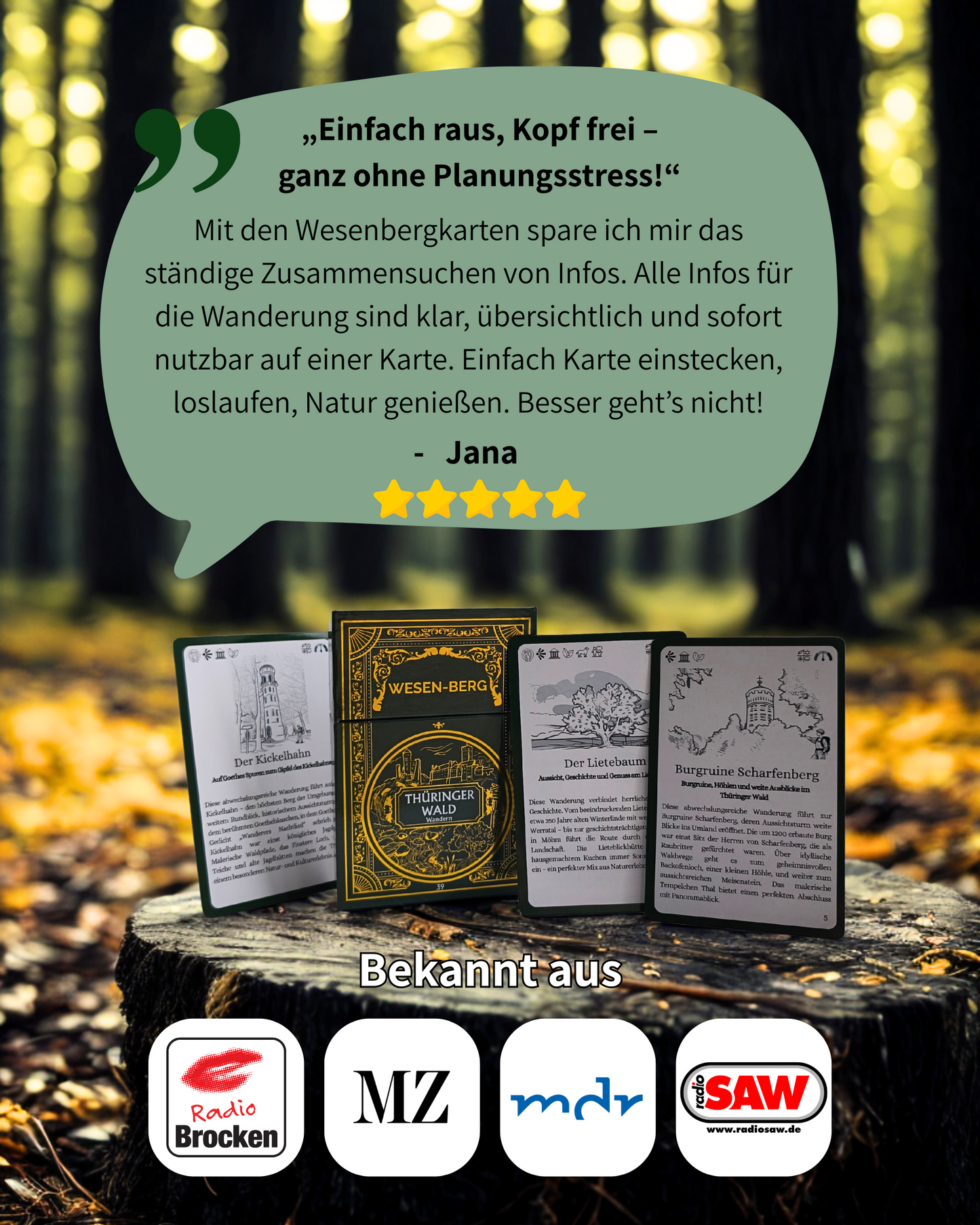 Wesenbergkarten - Wandern im Thüringer Wald