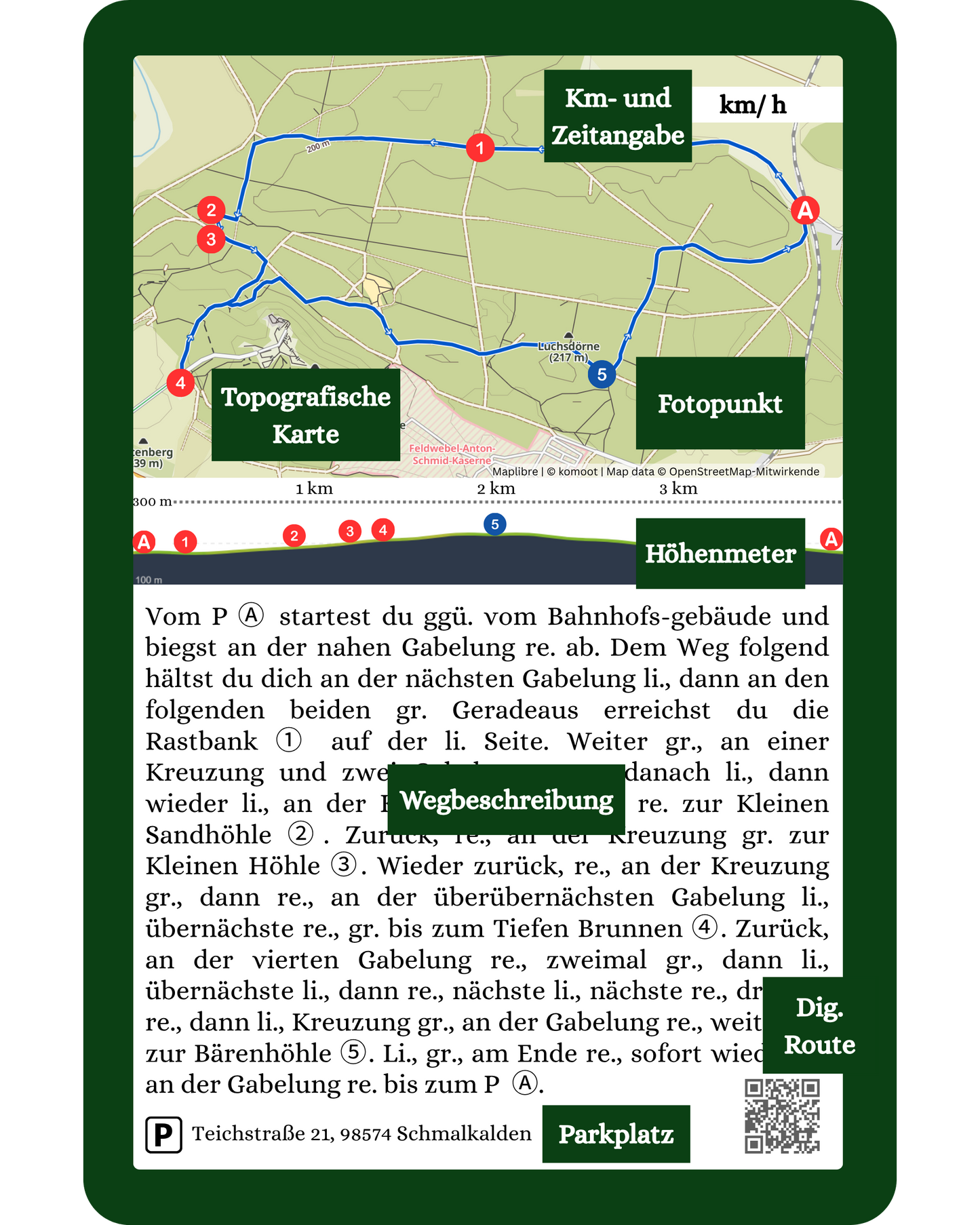 Wesenbergkarten - Wandern im Thüringer Wald