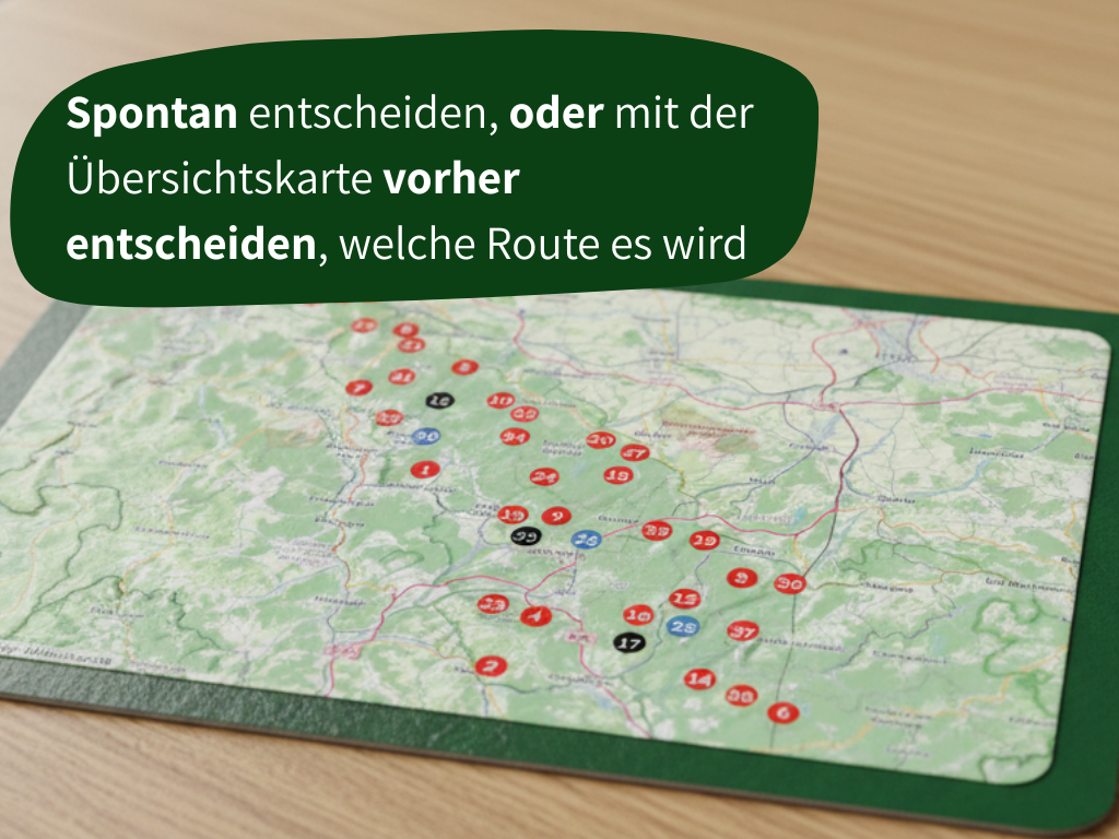 Wesenbergkarten - Wandern im Thüringer Wald