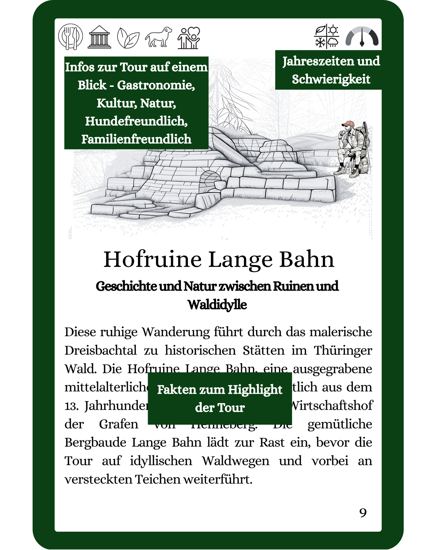 Wesenbergkarten - Wandern im Thüringer Wald