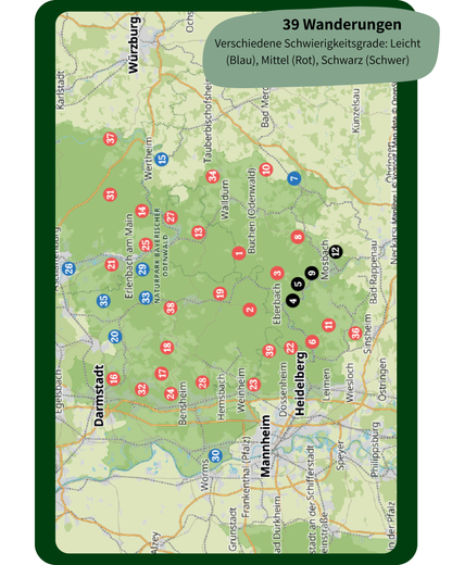 Wesenbergkarten - Wandern im Odenwald