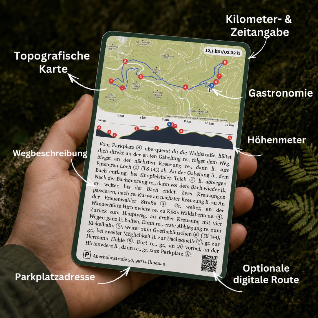 Wesenbergkarten - Wandern im Thüringer Wald