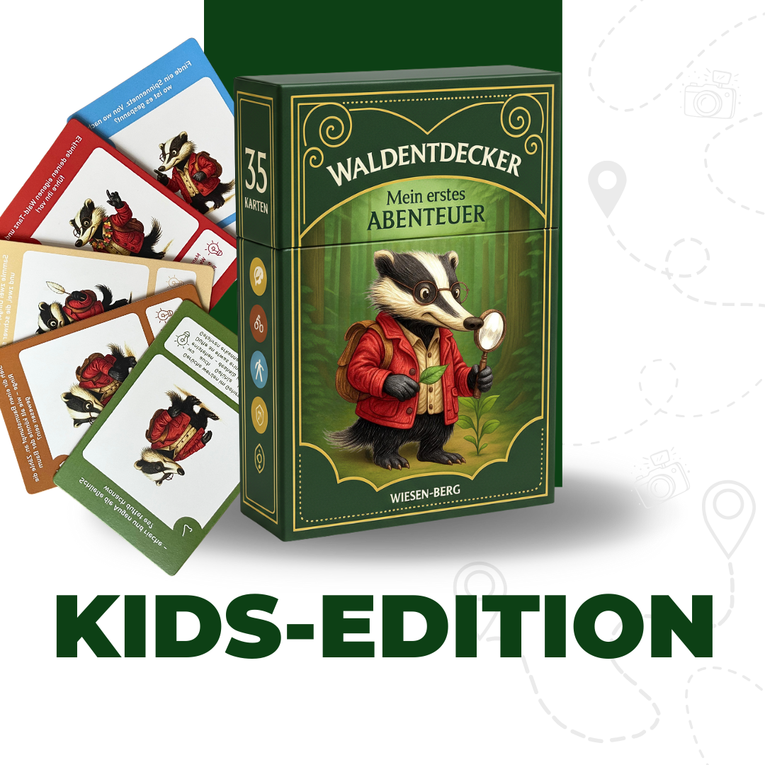 Entdeckerkarten für Kinder - Natur entdecken mit Dieter dem Dachs