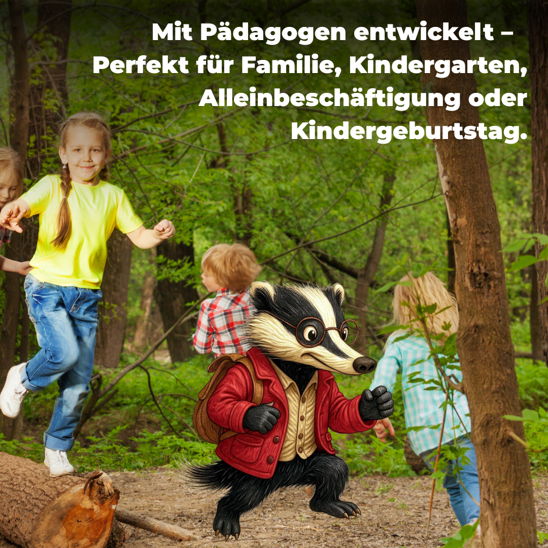 Entdeckerkarten für Kinder - Natur entdecken mit Dieter dem Dachs