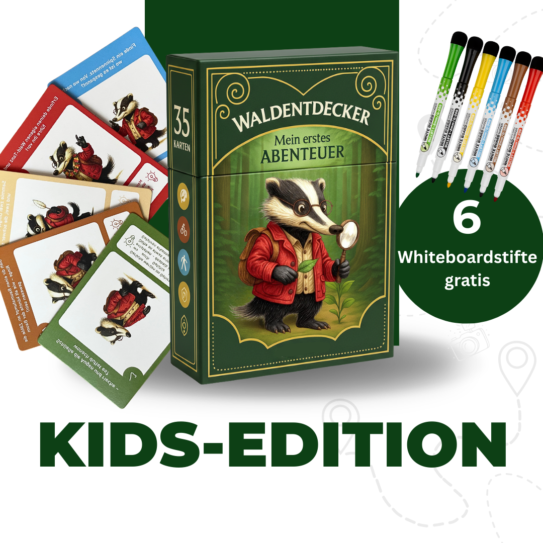 Entdeckerkarten für Kinder - Natur entdecken mit Dieter dem Dachs