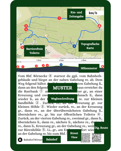 Komplett Set Barrierearme Wesenbergkarten - Wandern im Harz (Beta-Version)
