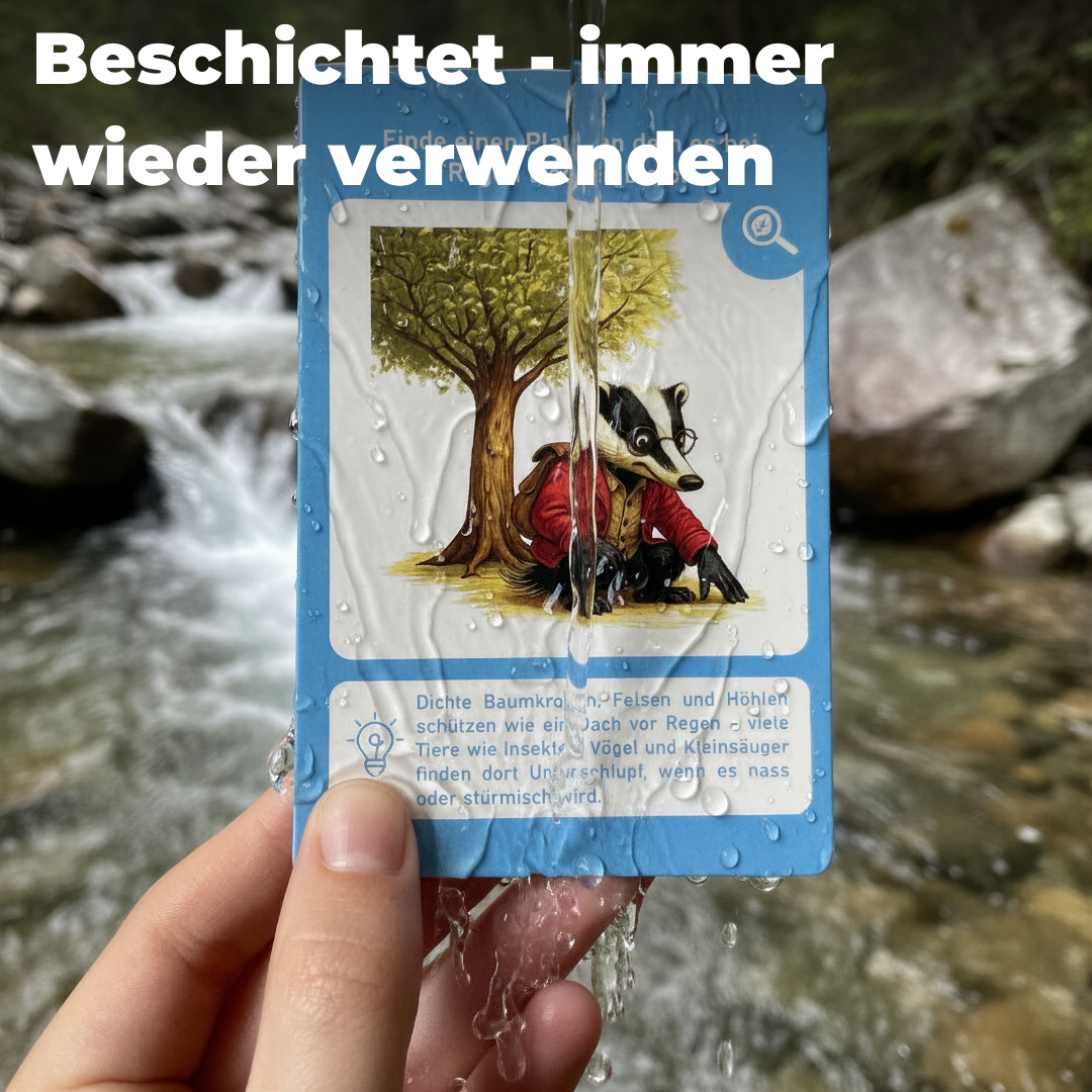 Entdeckerkarten für Kinder - Natur entdecken mit Dieter dem Dachs