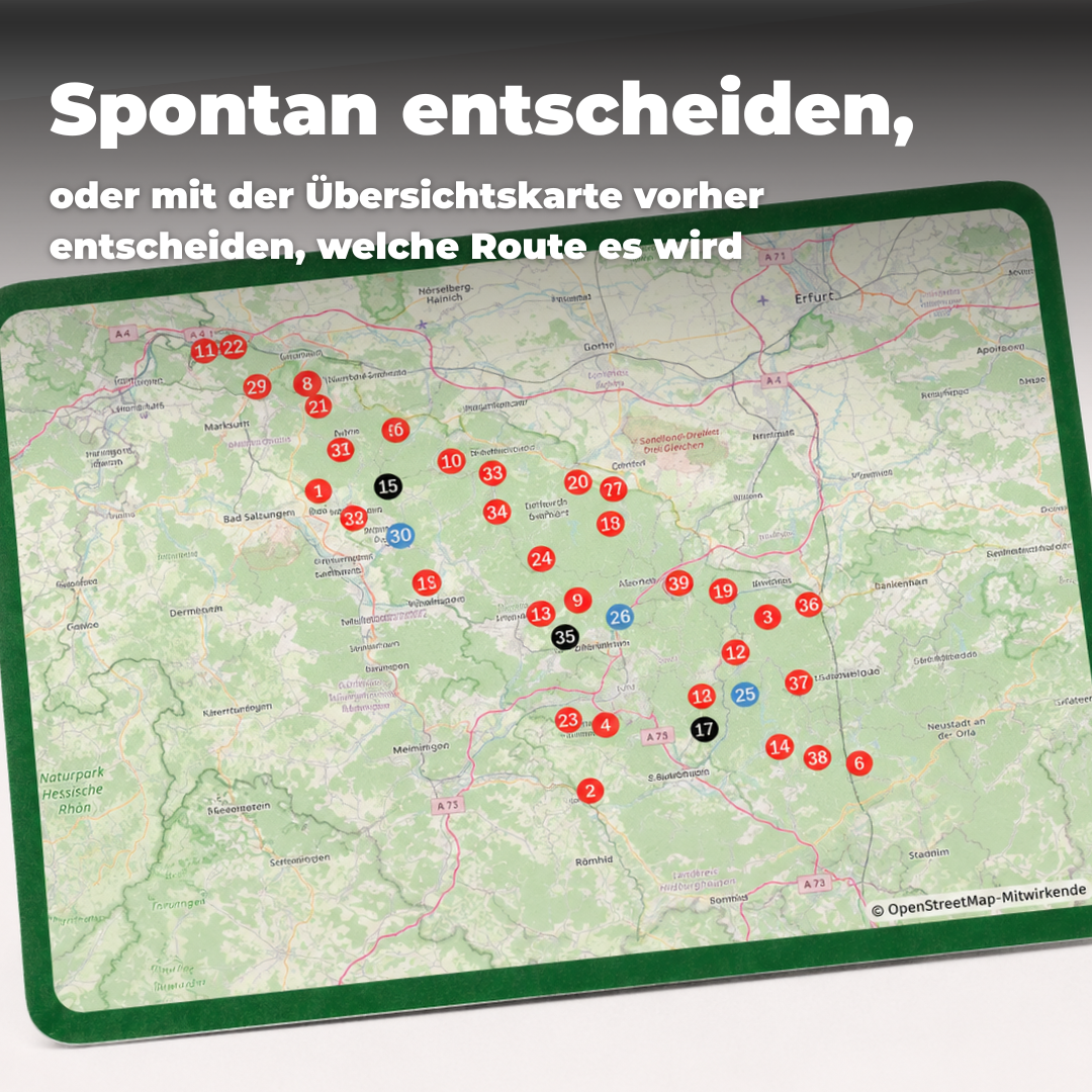 Wesenbergkarten - Wandern im Thüringer Wald