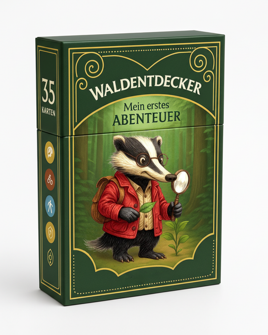 Entdeckerkarten für Kinder - Natur entdecken mit Dieter dem Dachs