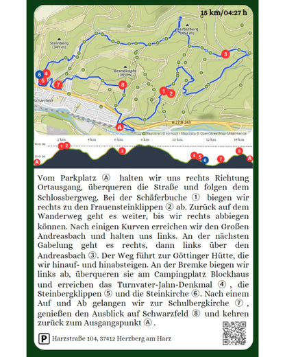 Wesenbergkarten - Wandern im Harz
