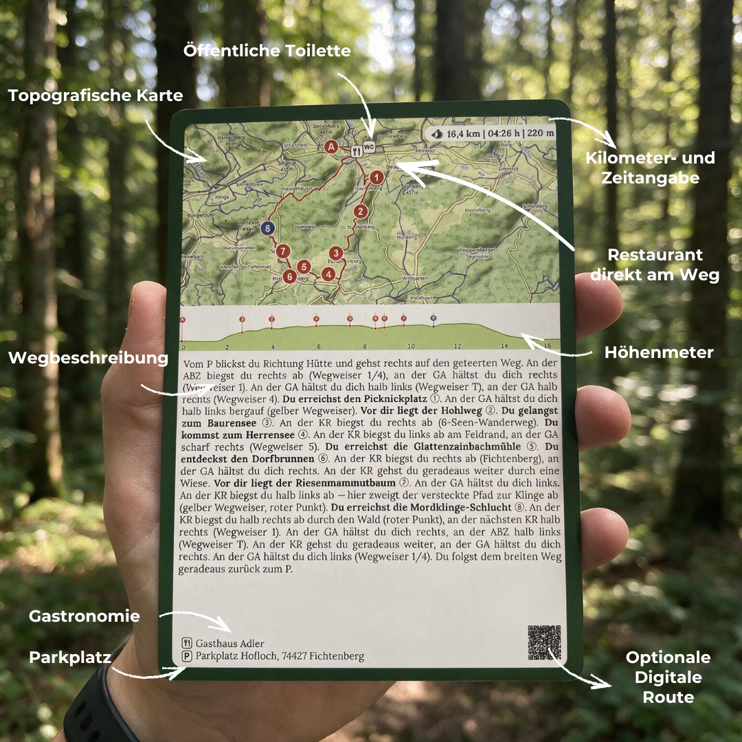 Wesenbergkarten - Wandern im Schwäbisch Fränkischen Wald