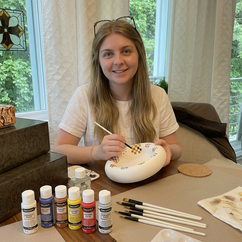 Wesenberg Keramik Atelier - entspannt eine Schale bemalen